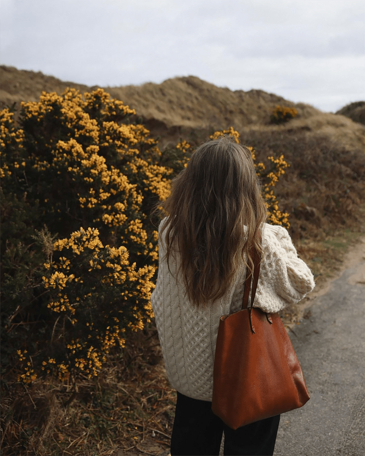 BRUNA Tote Bag Dark Caramel